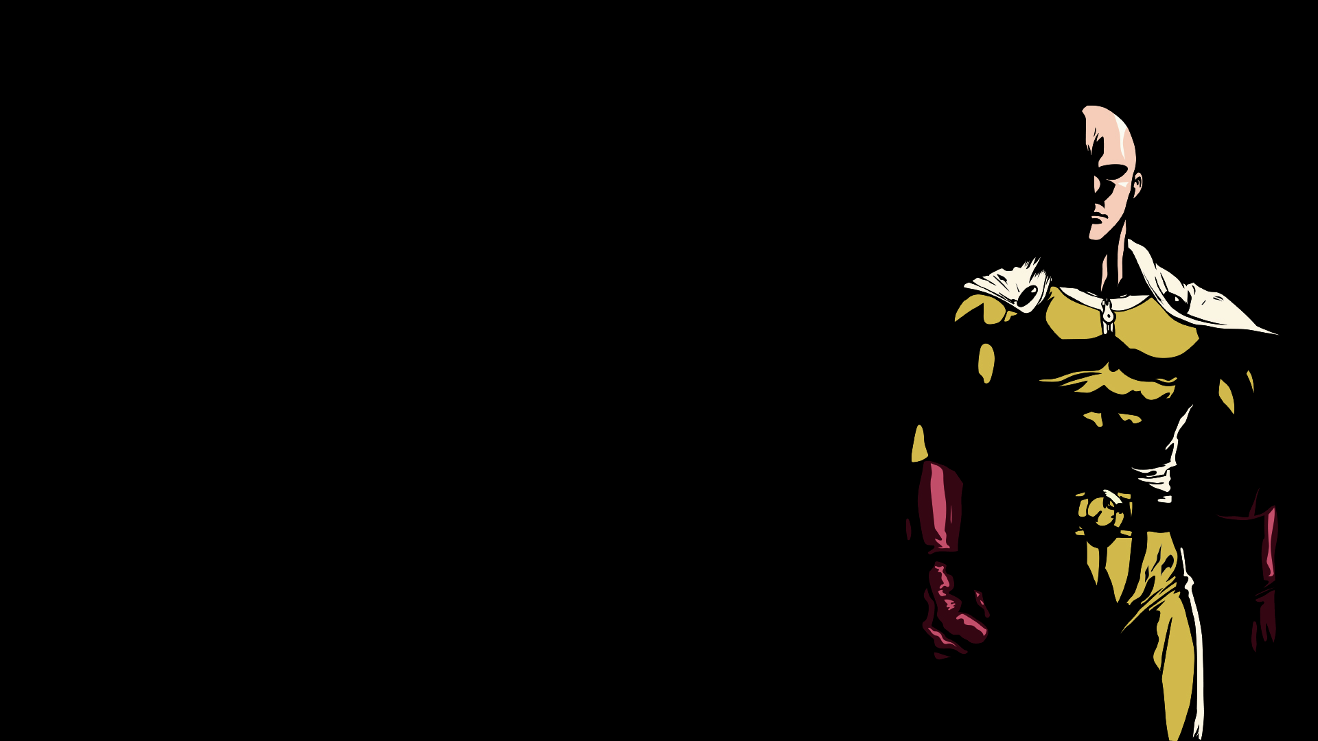 Saitama, Minimalist HD Wallpaper Background Image 1920x1080