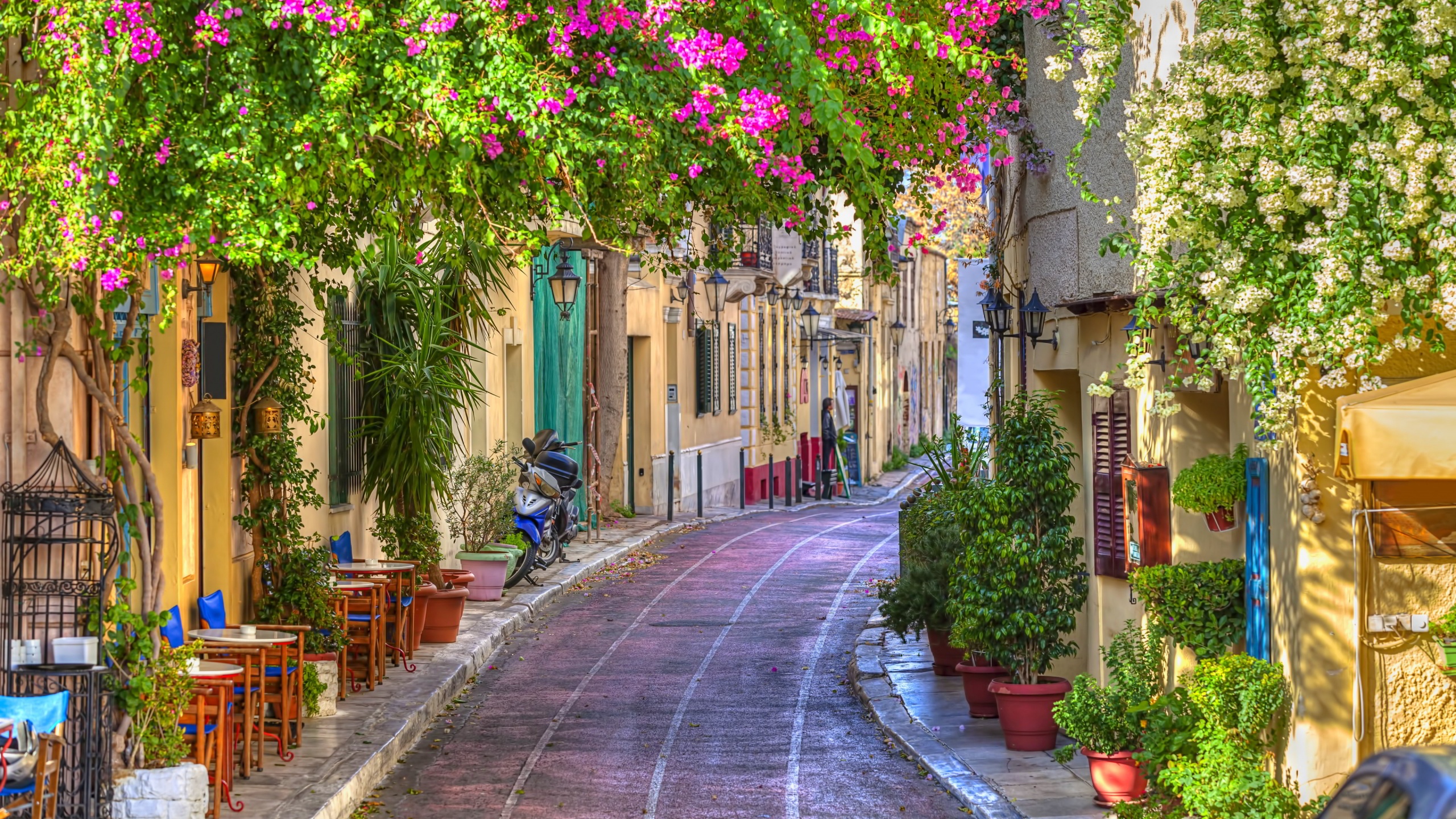 Side Street in Athens, Greece