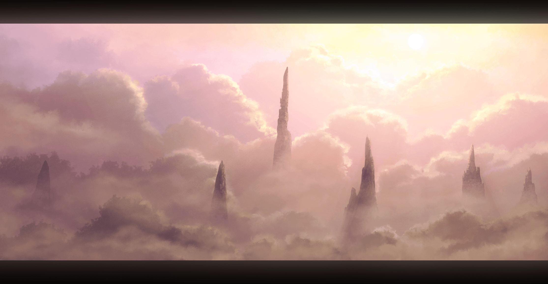 Ethereal Spires HD Wallpaper Background Image 2230x1157