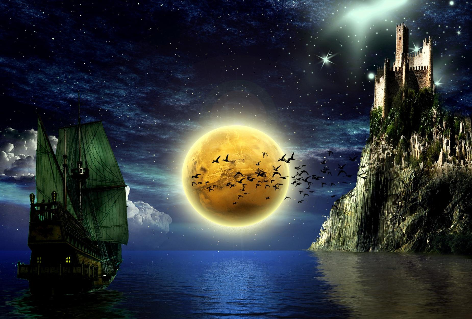 Night Fantasy Wallpaper and Background Image 1850x1250 ID677733