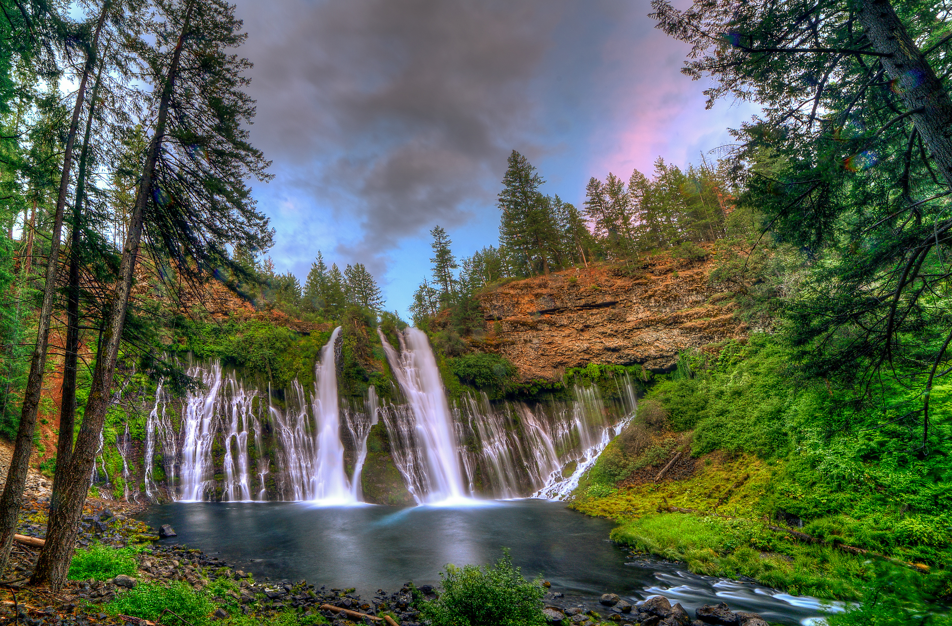 Burney Falls in California HD Wallpaper Background Image 3039x2000