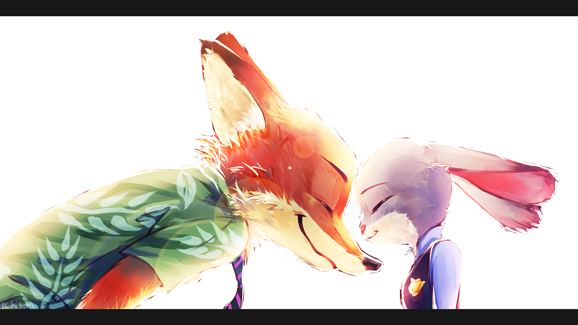 Zootopia HD Wallpaper Nick Wilde & Judy Hopps by Ichisan