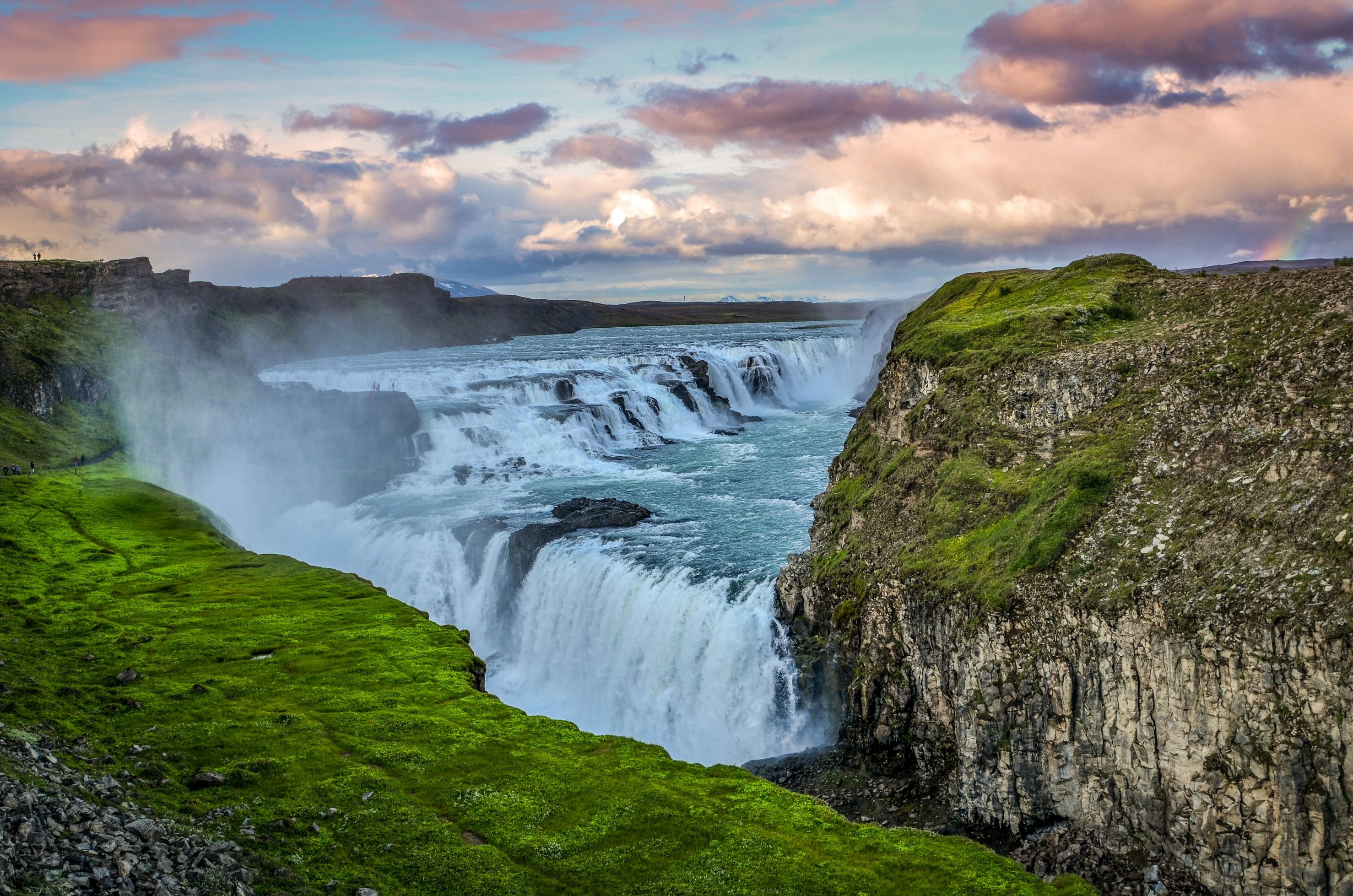 Gullfoss Waterfall HD Wallpaper Background Image
