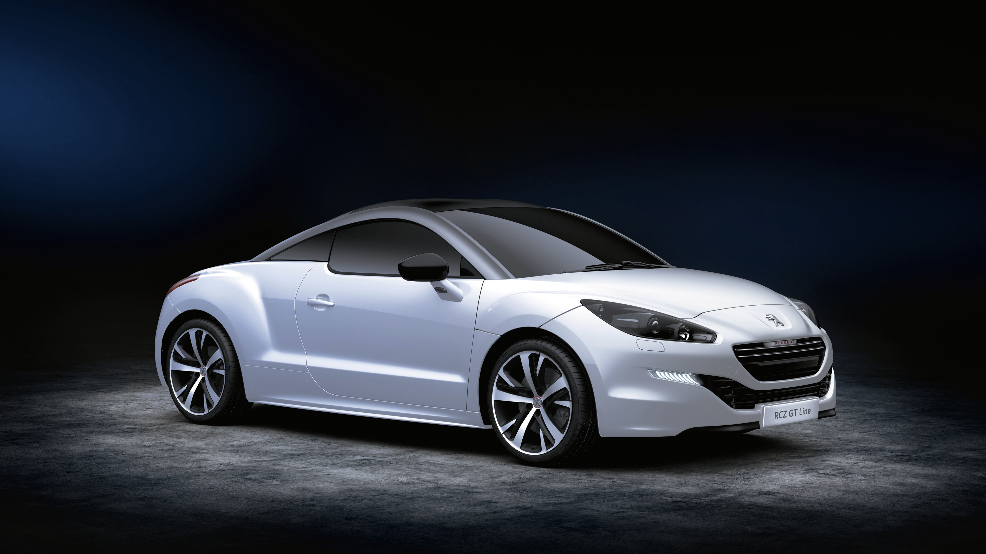 Download Car White Car Peugeot Vehicle Peugeot RCZ 4k Ultra HD Wallpaper