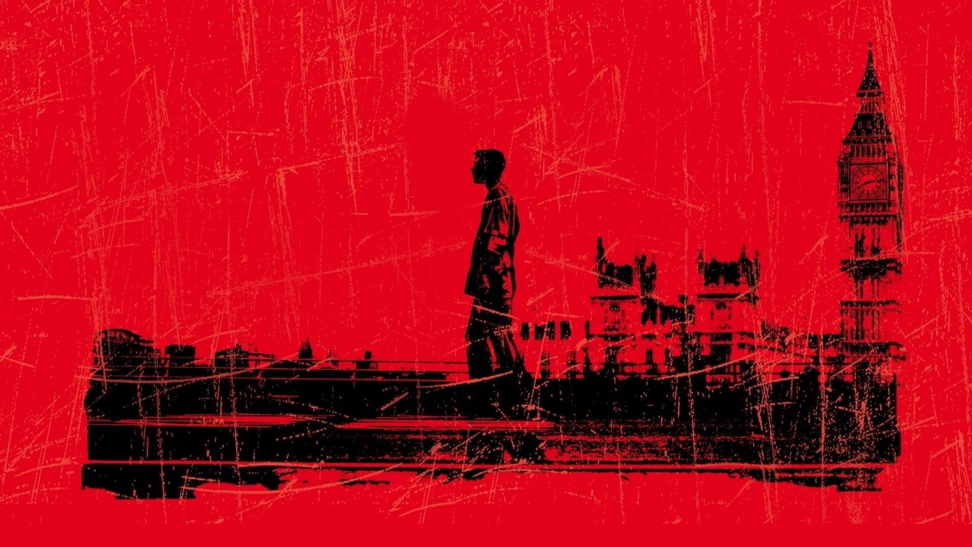 28 Days Later Hd Wallpaper Iconic Movie Scene In Vivid Red