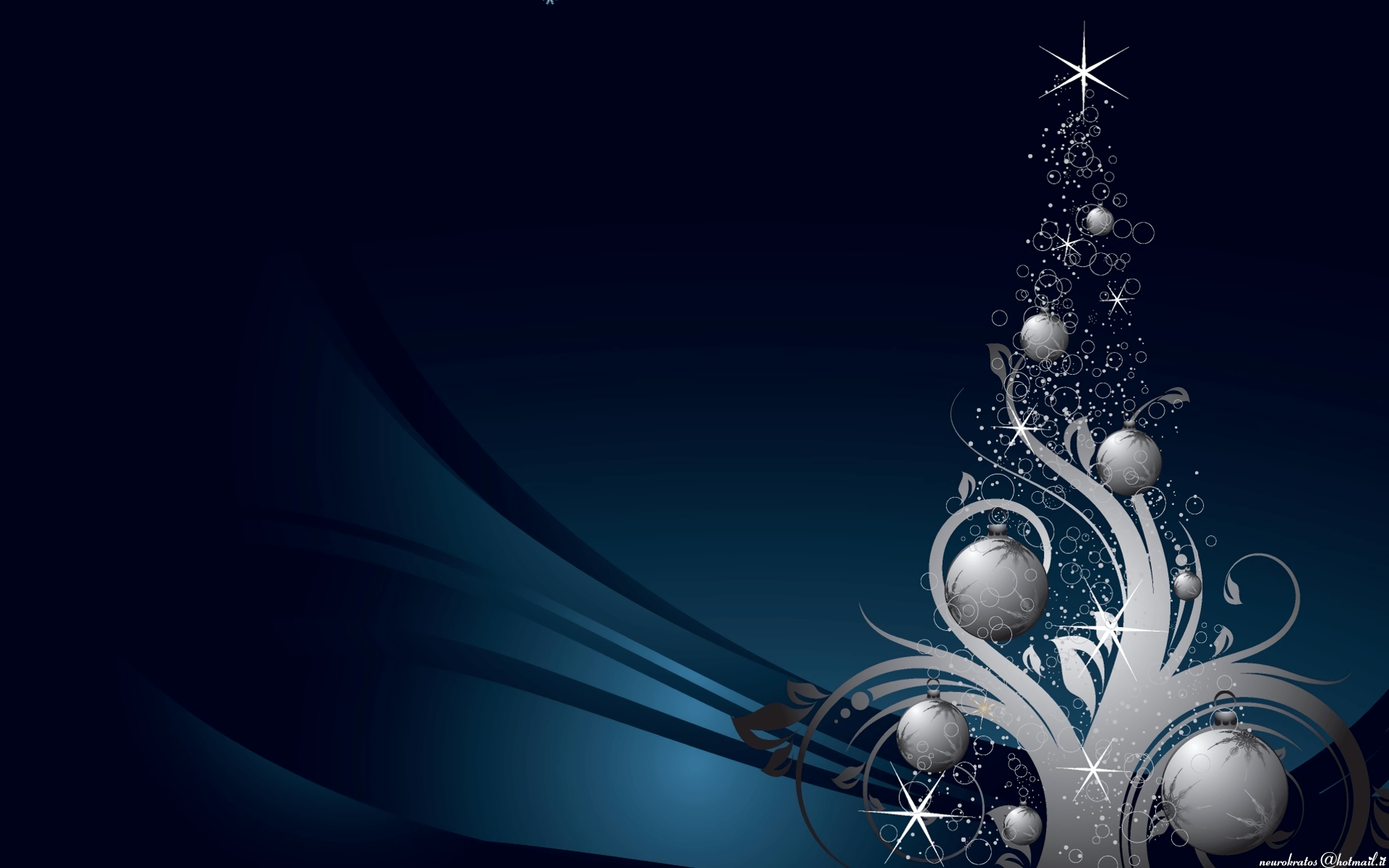 Download Silver Christmas Tree Holiday Christmas HD Wallpaper