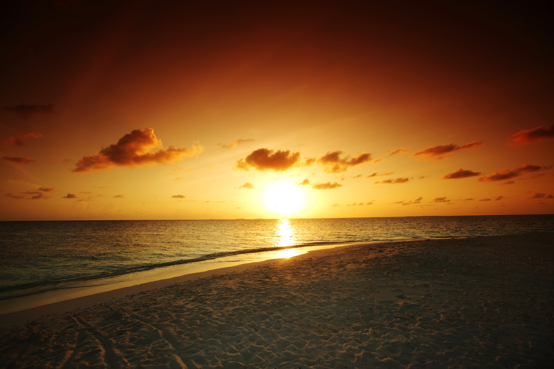 Coucher de Soleil Fond d'écran HD ArrièrePlan