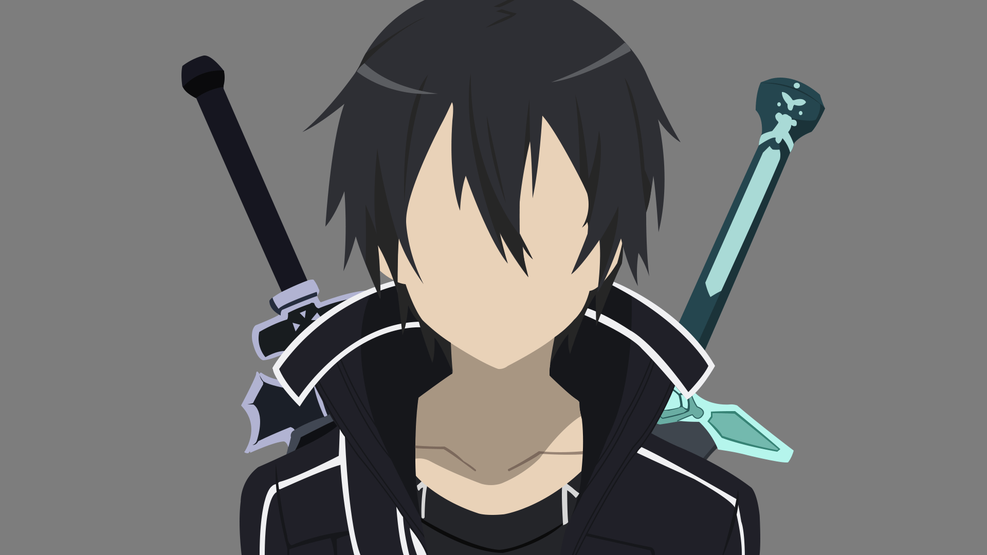 Minimalist Kirito HD Wallpaper