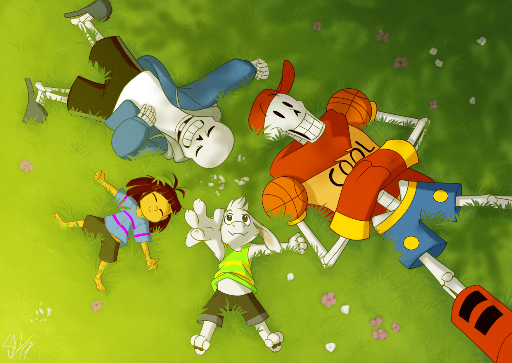 Undertale Friends HD Wallpaper by TC96