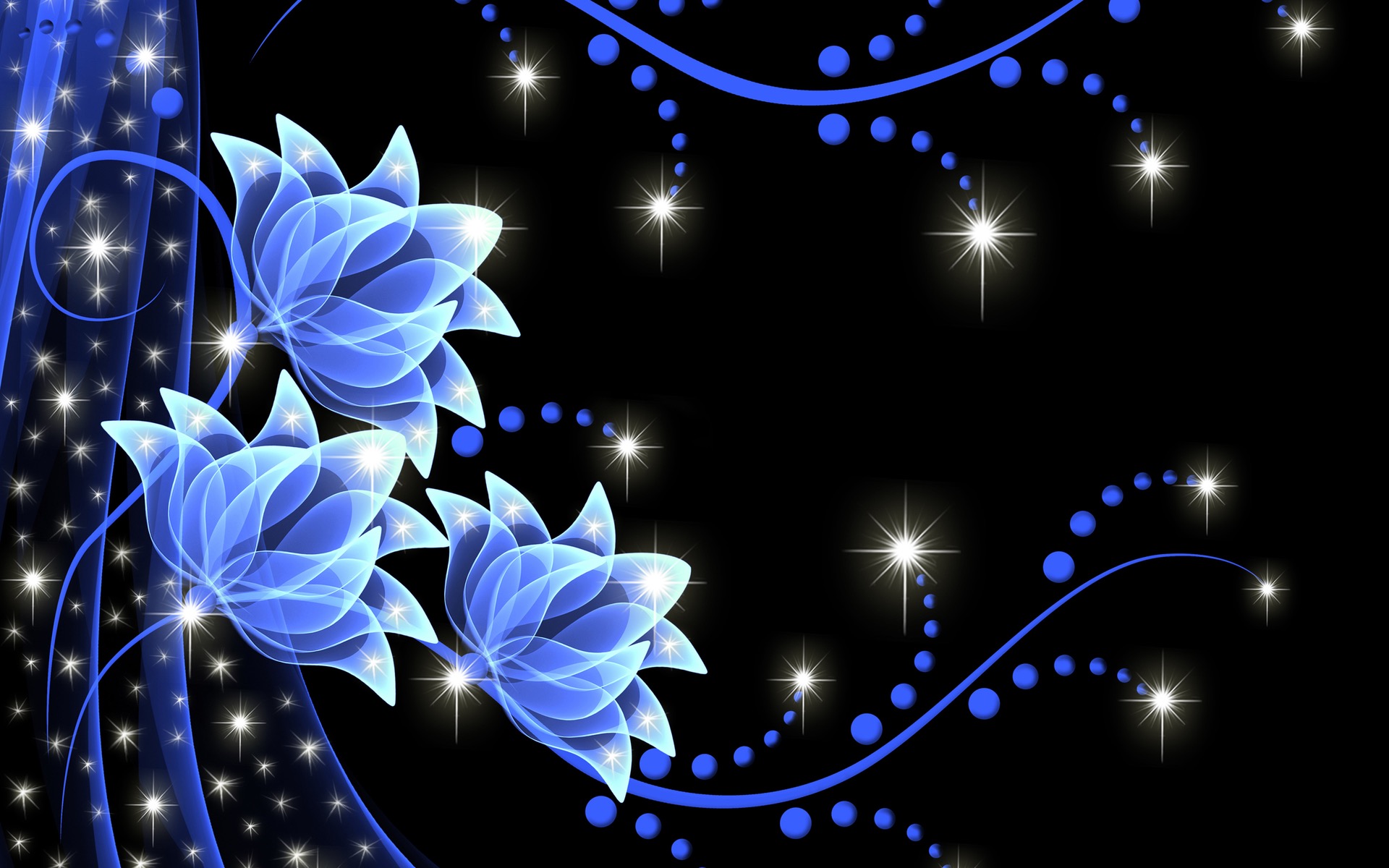 17+ Neon Blue Flower Wallpaper Hd Pics