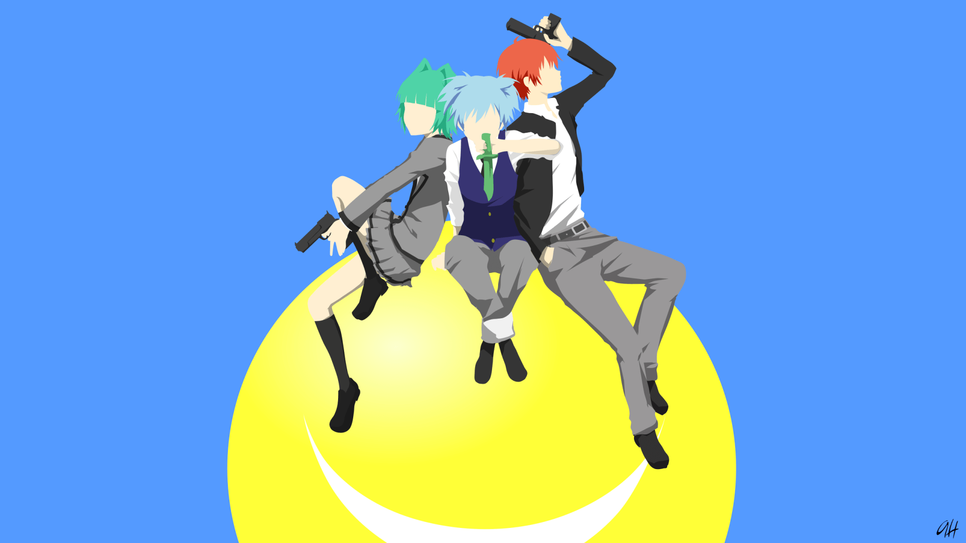 Download Minimalist Korosensei Kaede Kayano Karma Akabane Nagisa