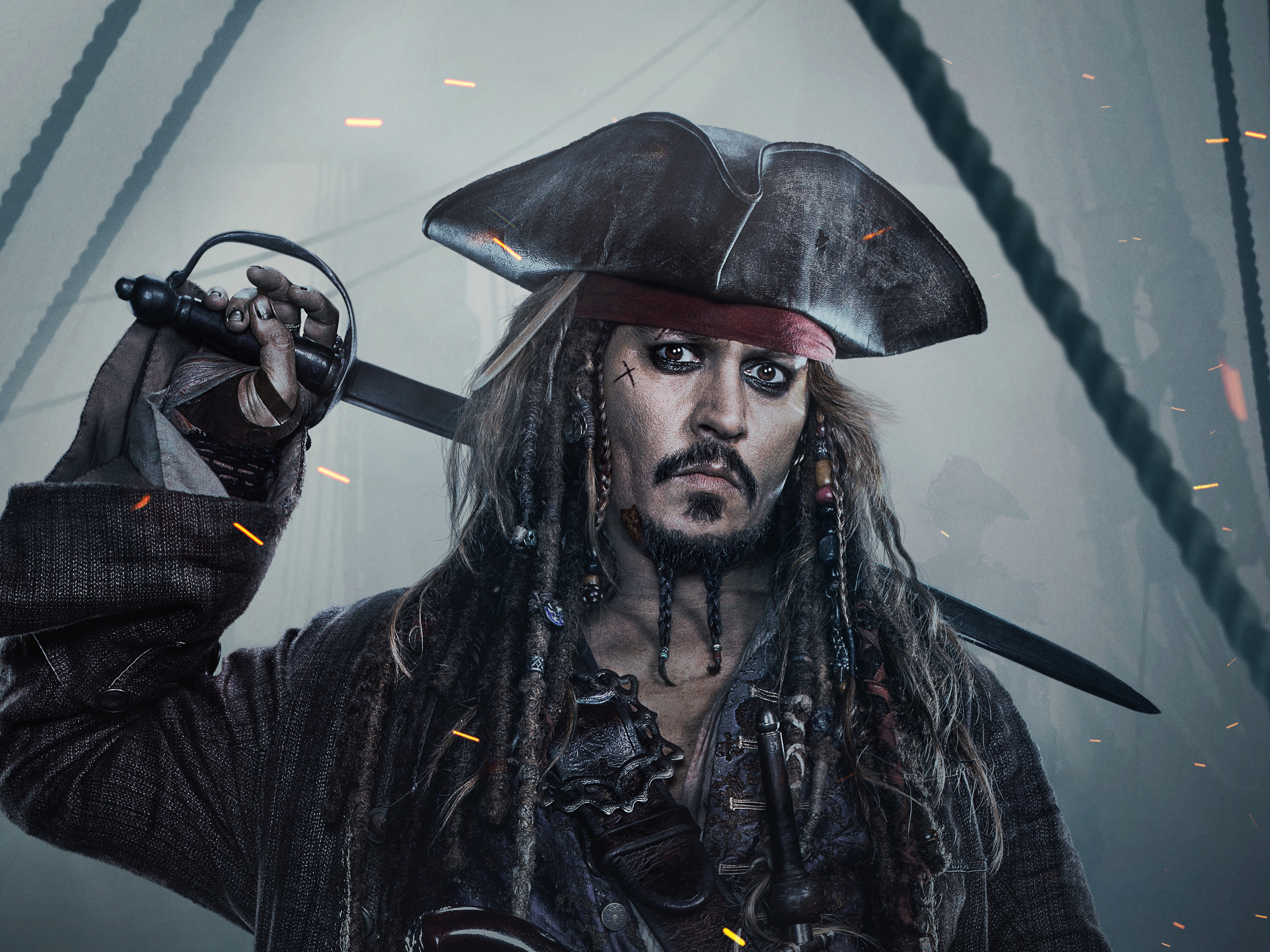 Jack sparrow 4k Ultra HD Wallpaper Background Image 4500x3375