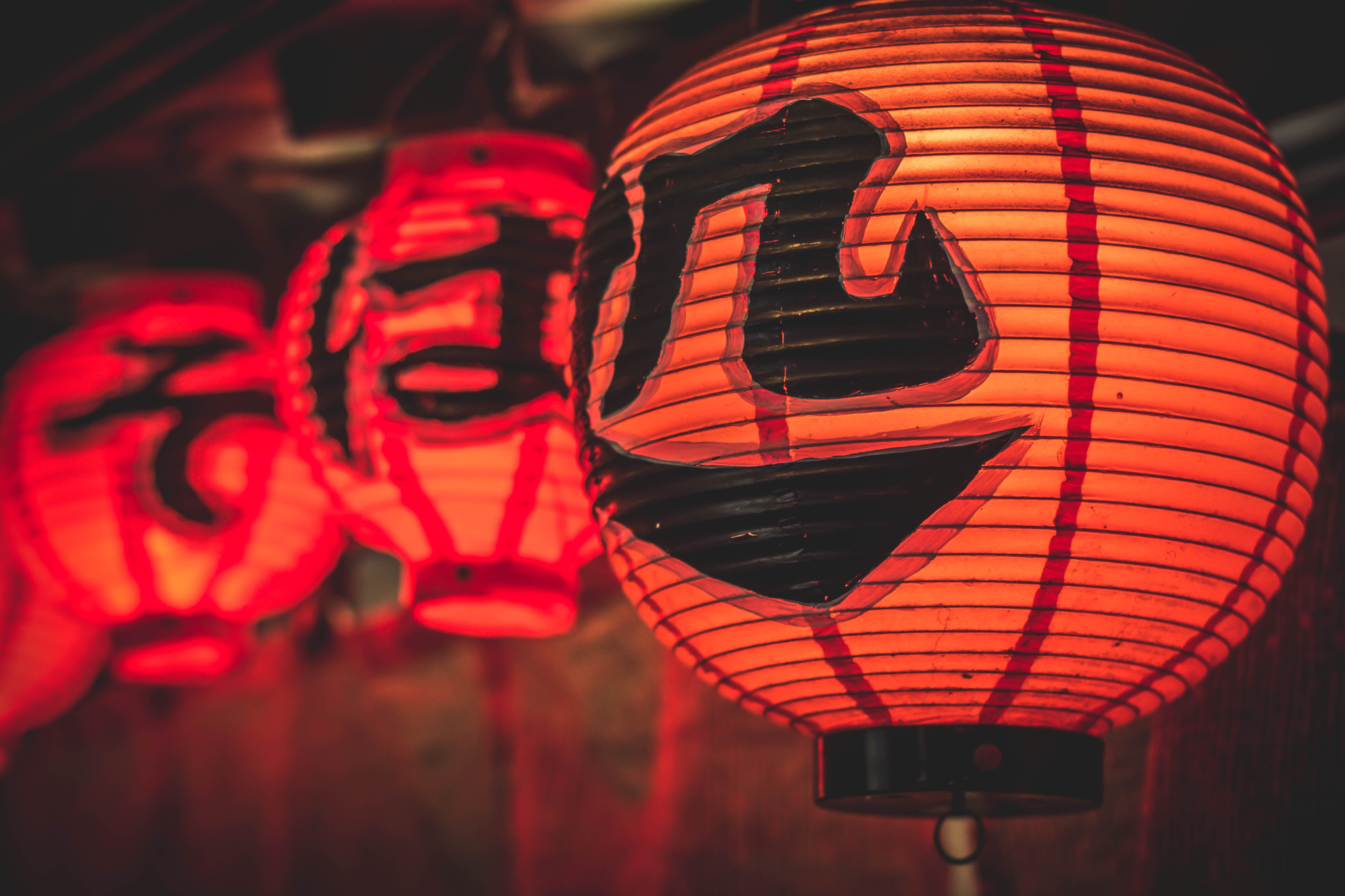Download Oriental Night Man Made Lantern 4k Ultra HD Wallpaper
