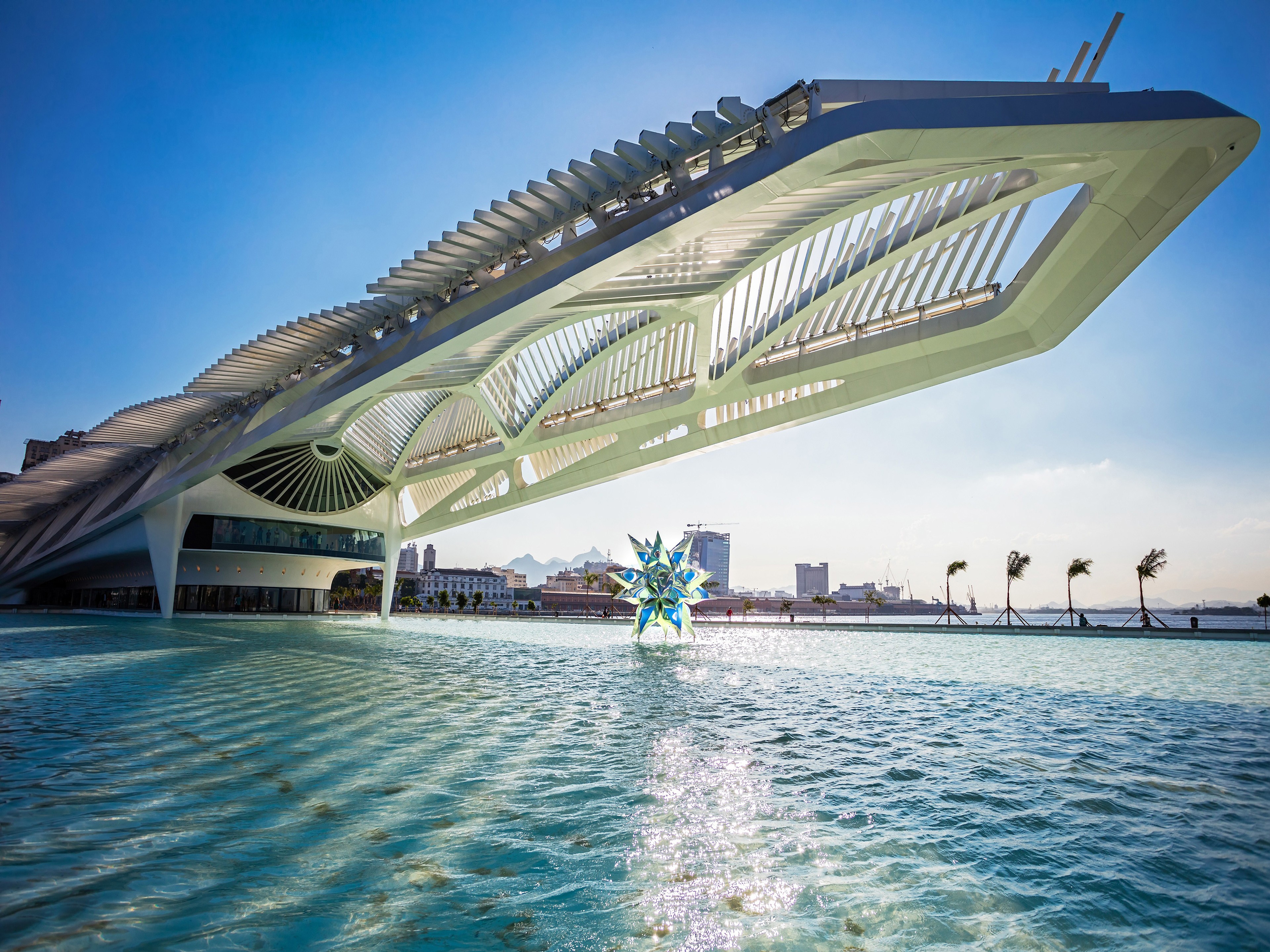 Download Building Brazil Rio De Janeiro Architecture Man Made Pool 4k