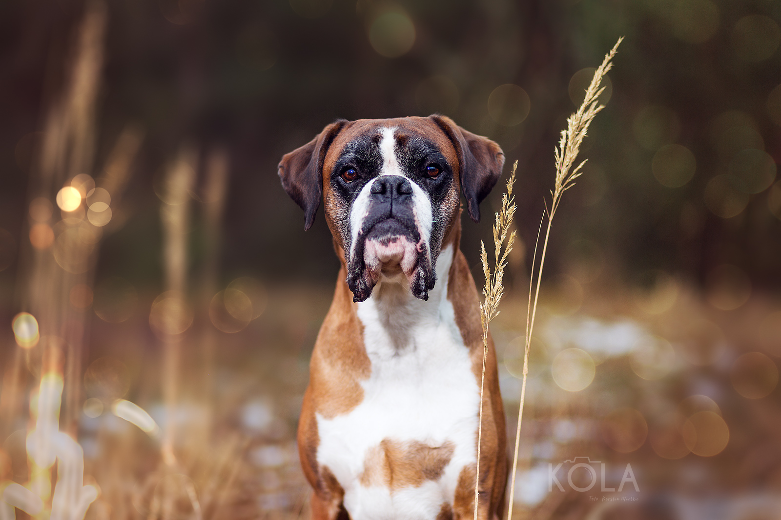 Download Bokeh Dog Animal Boxer (dog) Wallpaper by Kerstin Mielke