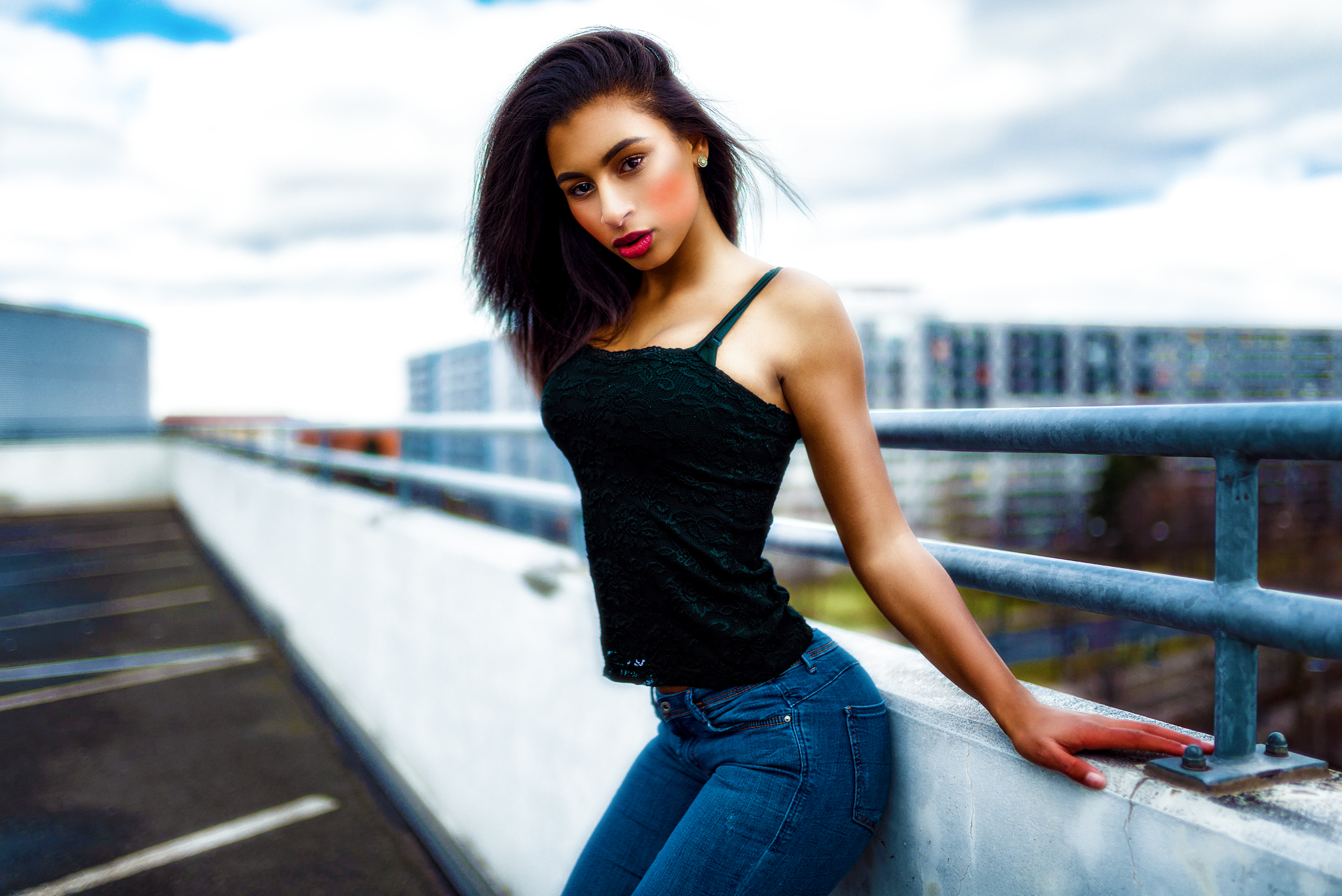 beautiful Latina Woman HD Wallpaper Background Image