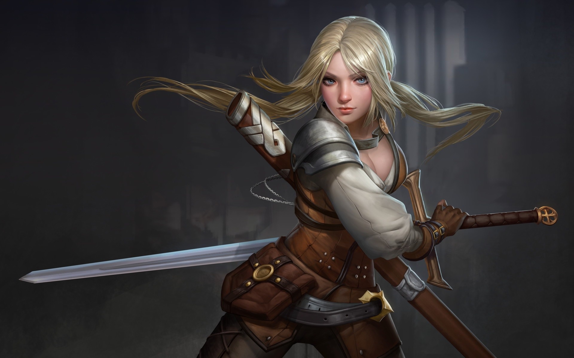 Fantasy Women Warrior HD Wallpaper Background Image 1920x1200