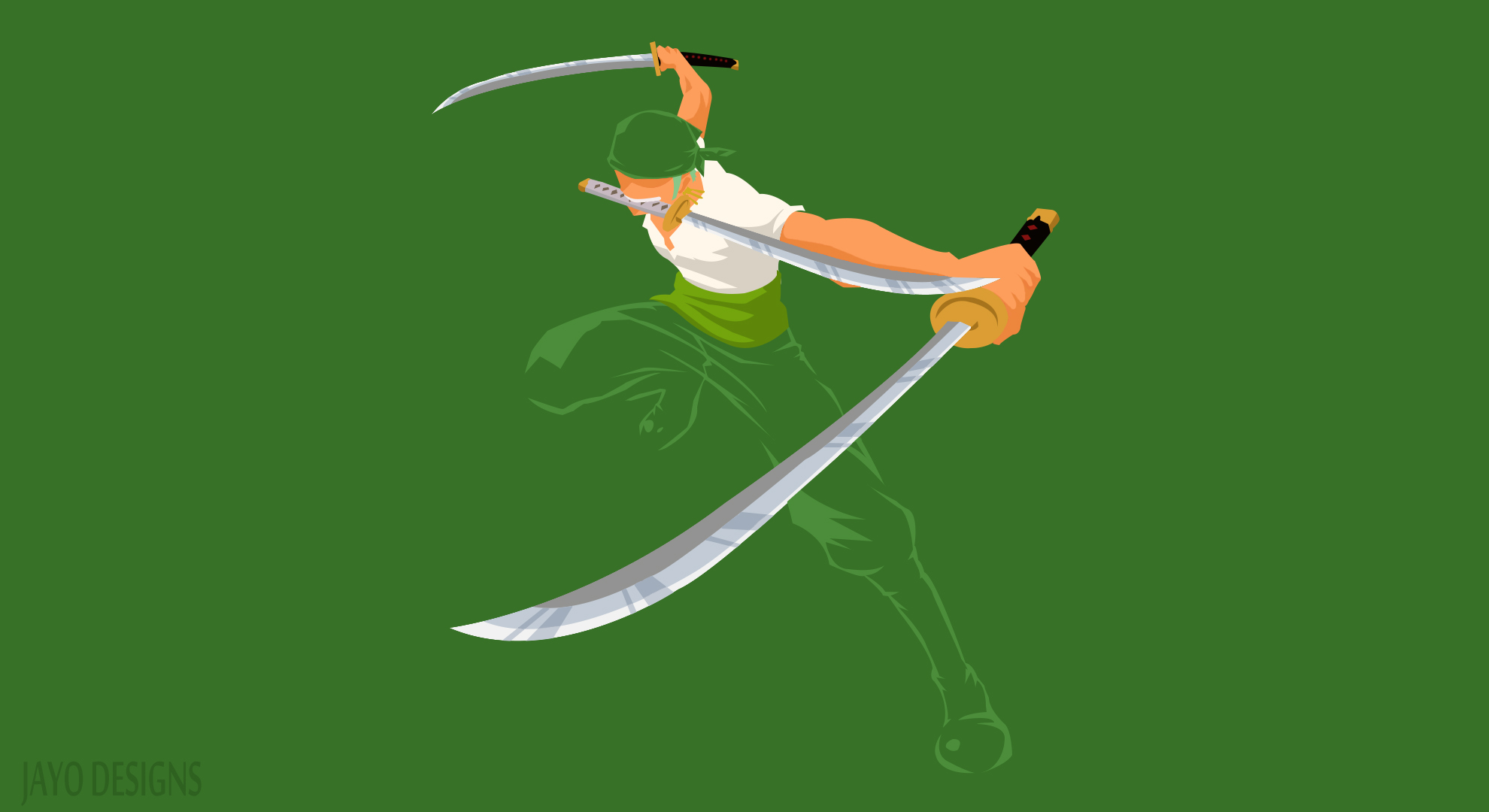 ZORO RORONOA minimalist by MinimalistWallpaper