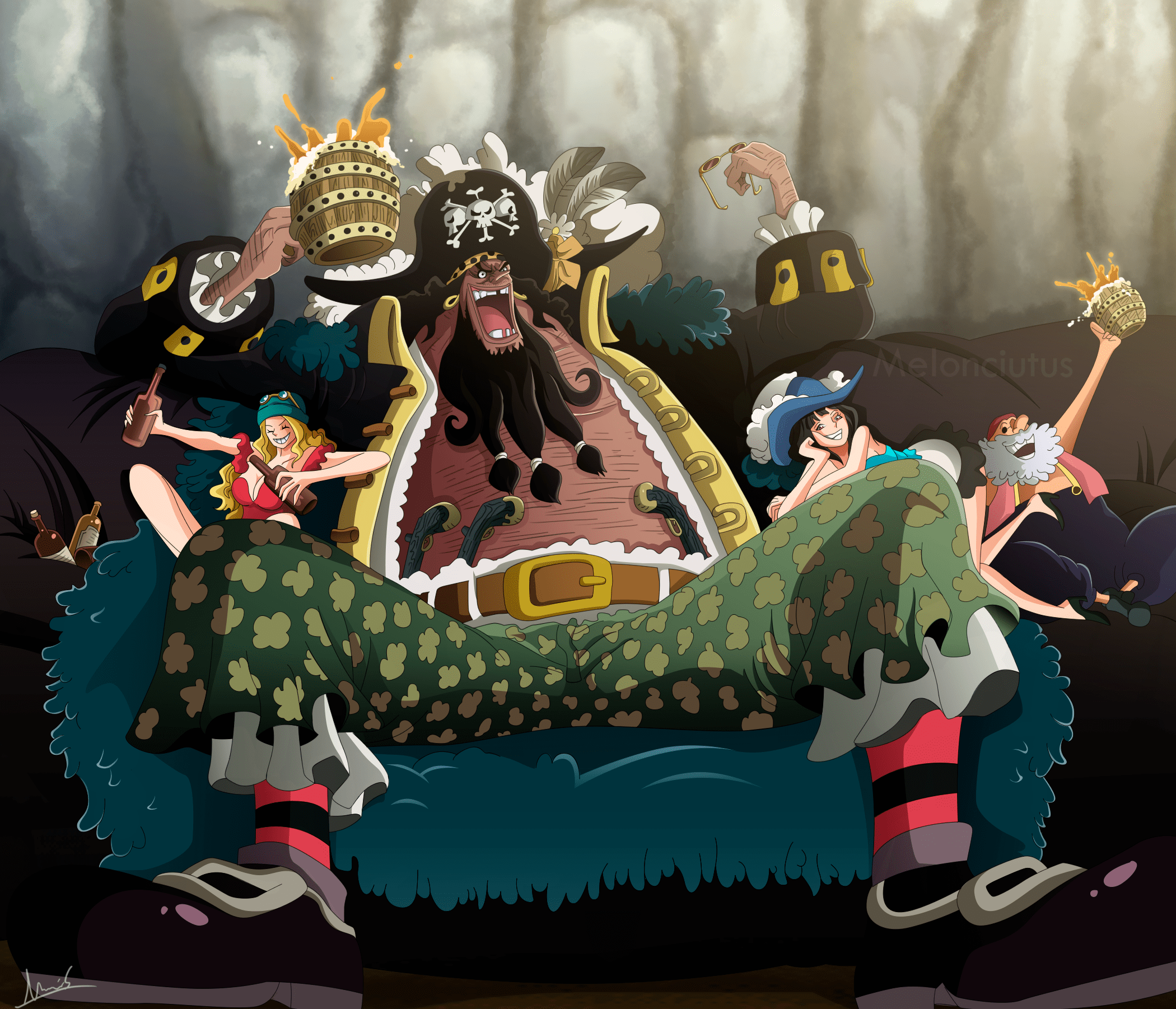 14+ Blackbeard One Piece Wallpaper Hd PNG