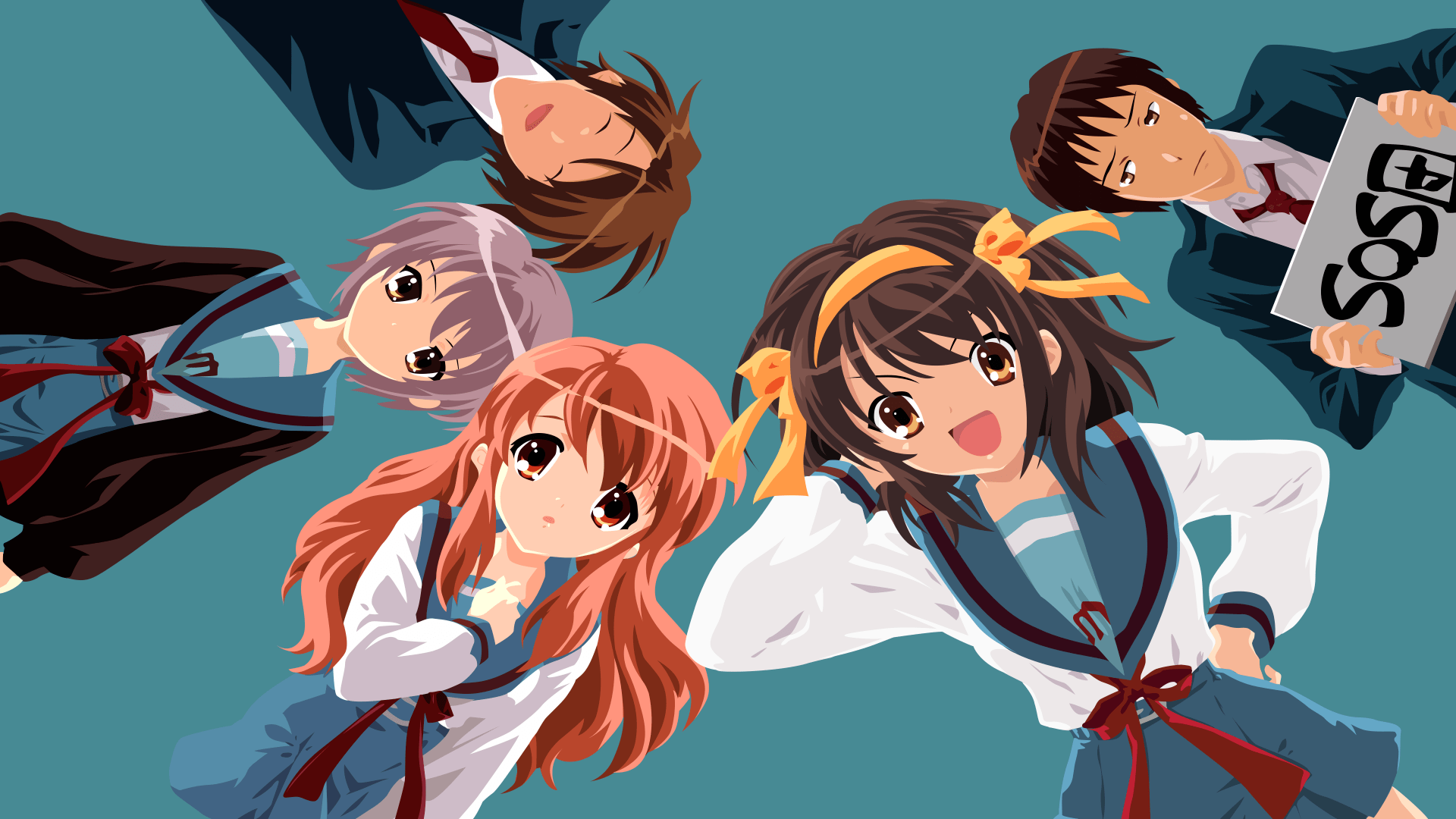 The Melancholy Of Haruhi Suzumiya 4k Ultra HD Wallpaper Background