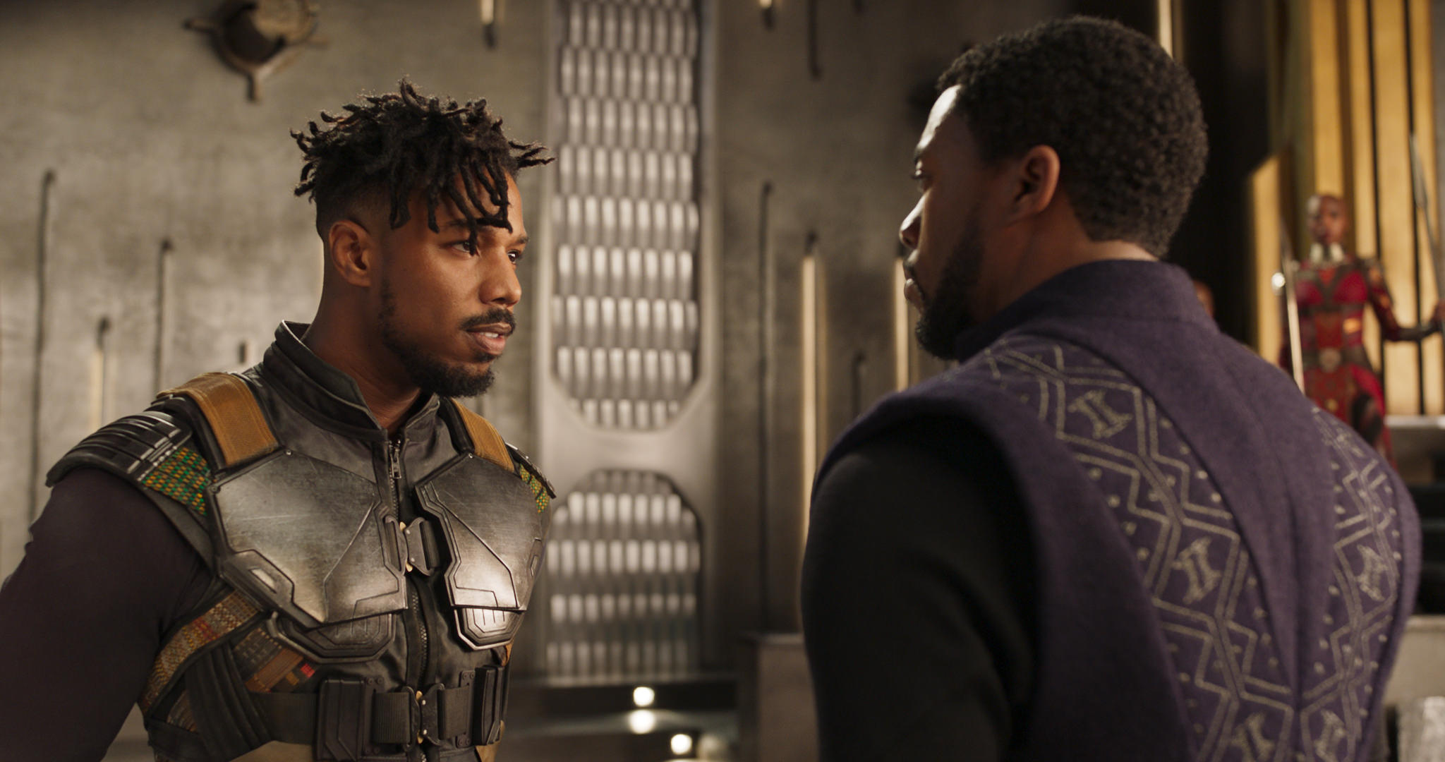 Download Chadwick Boseman Michael B. Jordan Black Panther (Marvel