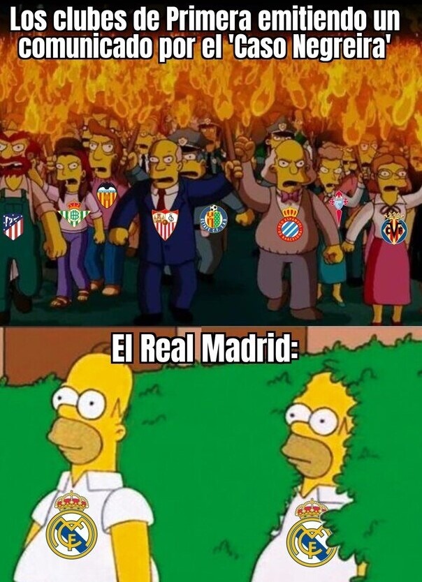 Meme del lio del barsa con los arbitros. El Real Madrid no se queja