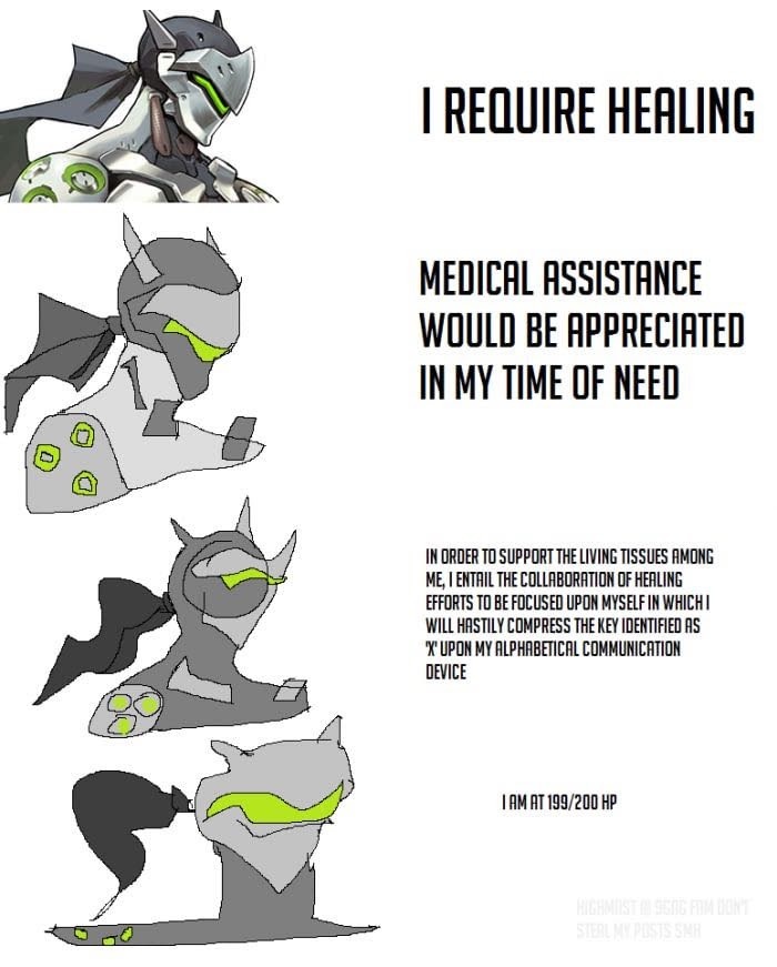 I NEED HEALING Meme by QualquerUm ) Memedroid