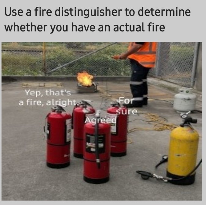 Basic fire safety Meme subido por prlugo ) Memedroid