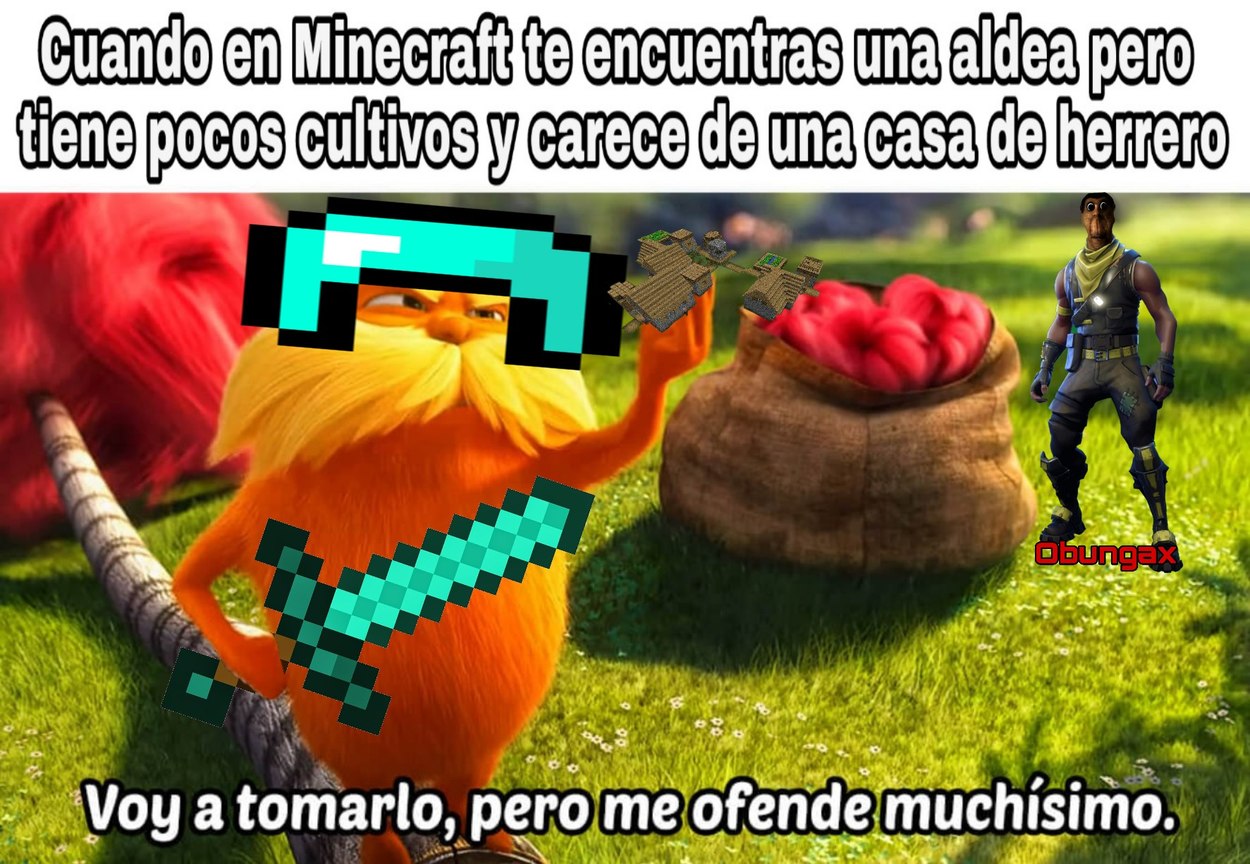 Minecraft Meme subido por Obungax ) Memedroid