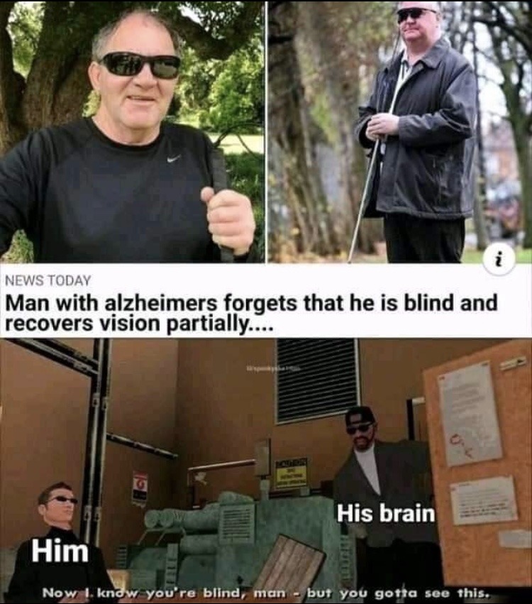 Now I know you’re blind, man but you gotta see this Meme by TYBOON