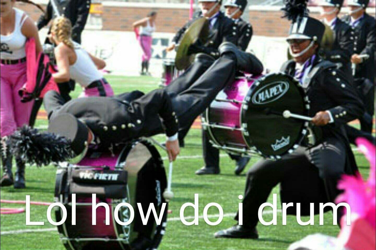 When you ask marching band kids how life's going Meme subido por