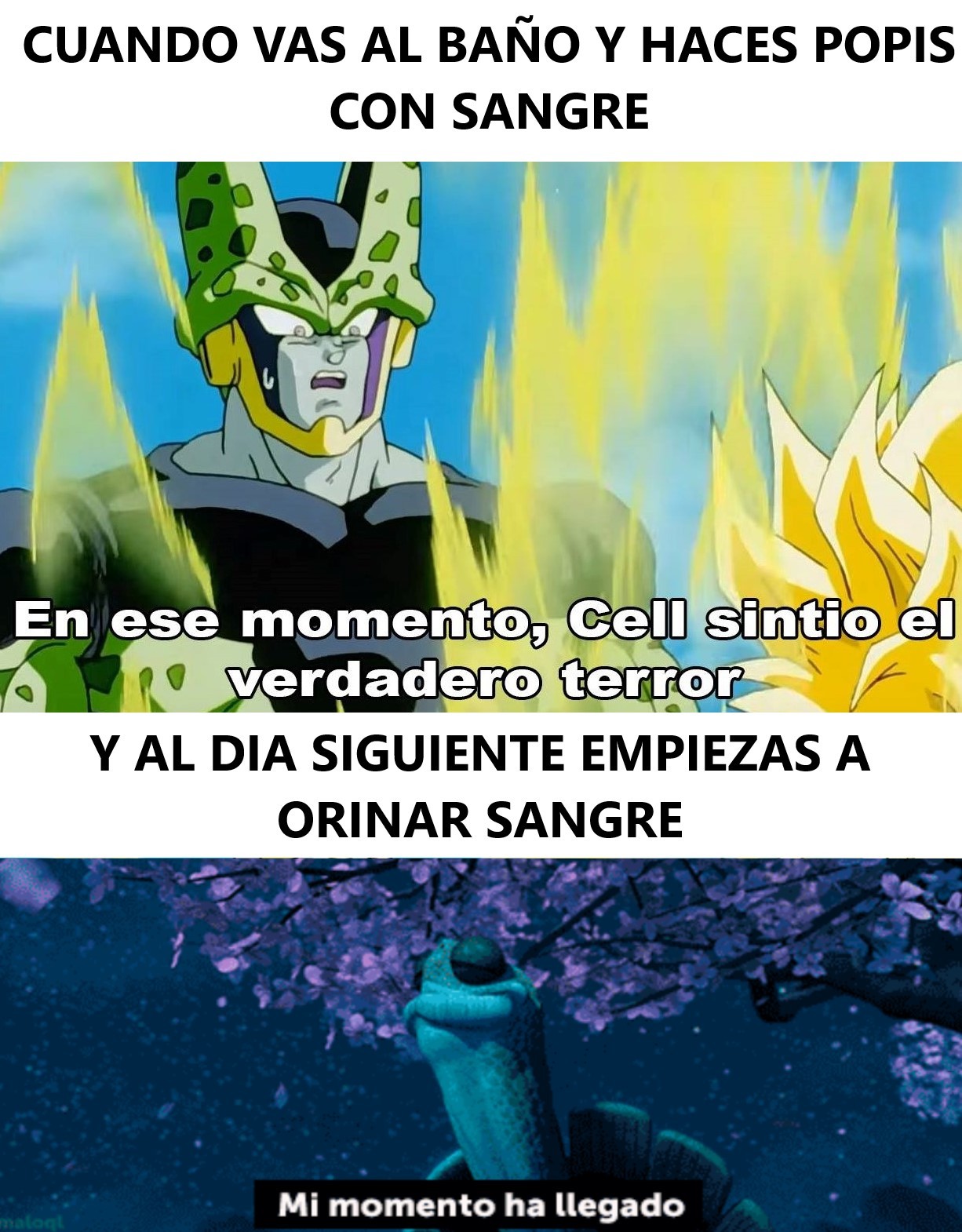 Top memes de En ese momento cell sintió el verdadero terror en español