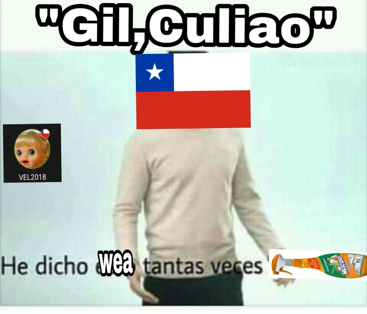 "Chilenos como no quererlos" (PDsoy chileno) Meme subido por VEL2018 ) Memedroid