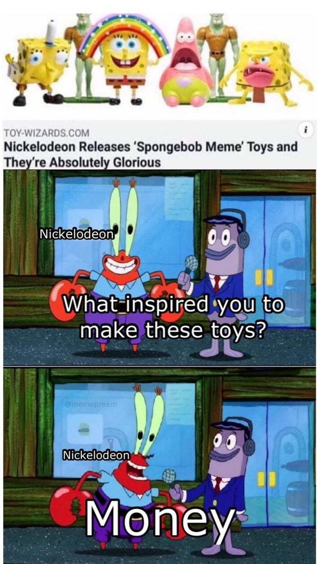 Nickelodeon releases Spongebob Meme toys and they are glorious! Meme