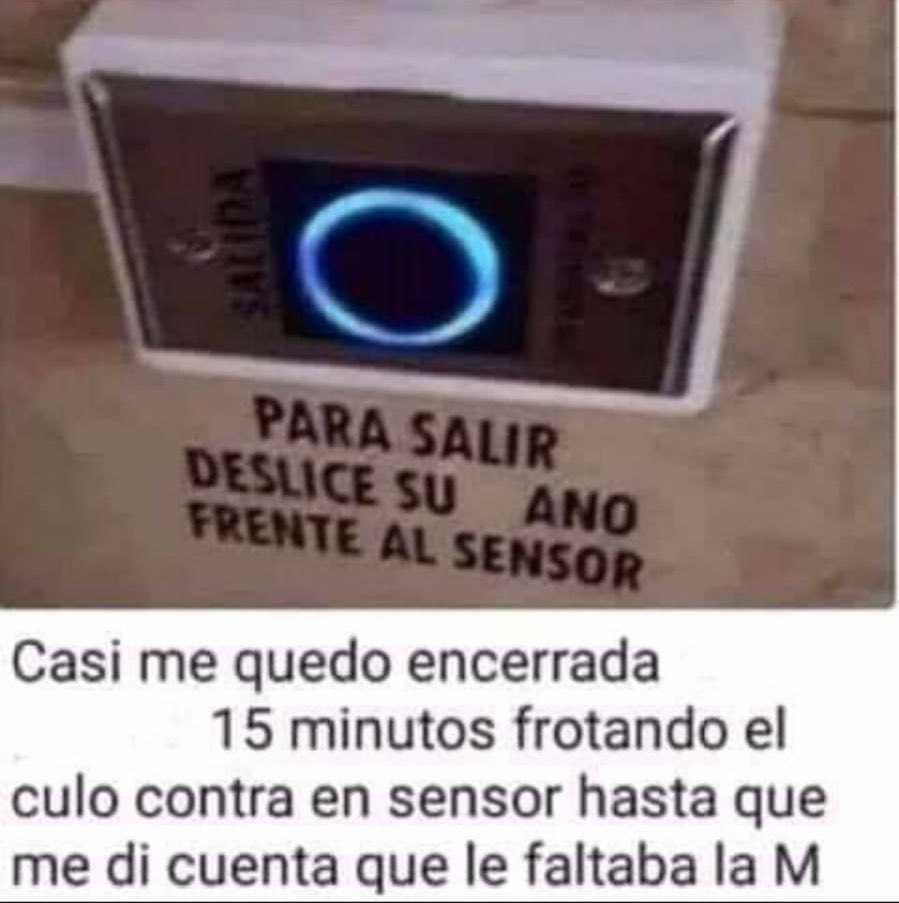 Que sensible el sensor Meme subido por elTxo ) Memedroid