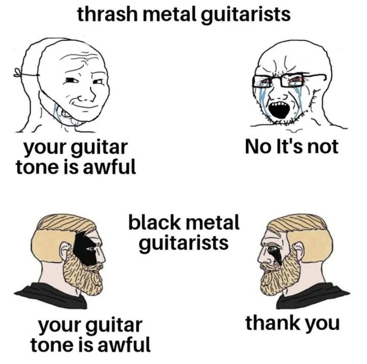 Black metal vs Thrash metal Meme by The_KlansMan_ ) Memedroid