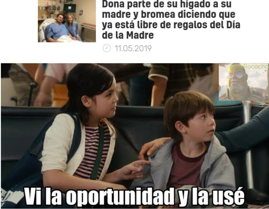 Vi la oportunidad y la use Meme subido por Rococho ) Memedroid