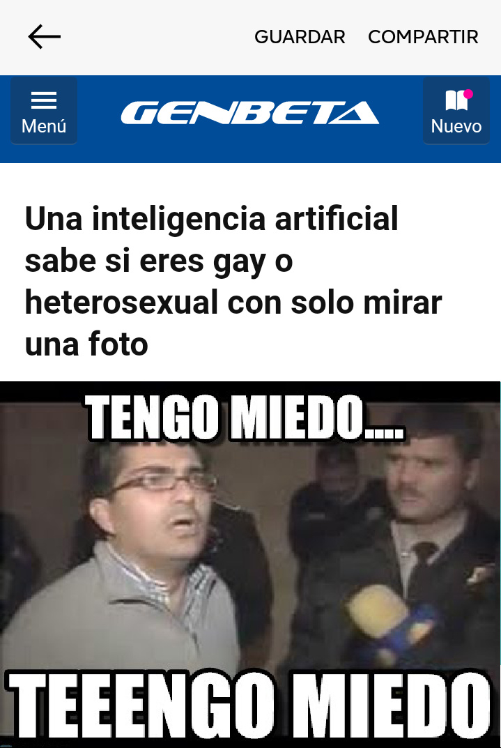 Tengo miedo, tengo, miedo Meme subido por Ad_carry. ) Memedroid