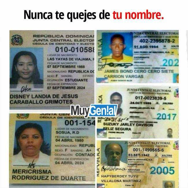 Top memes de nombres en español ) Memedroid