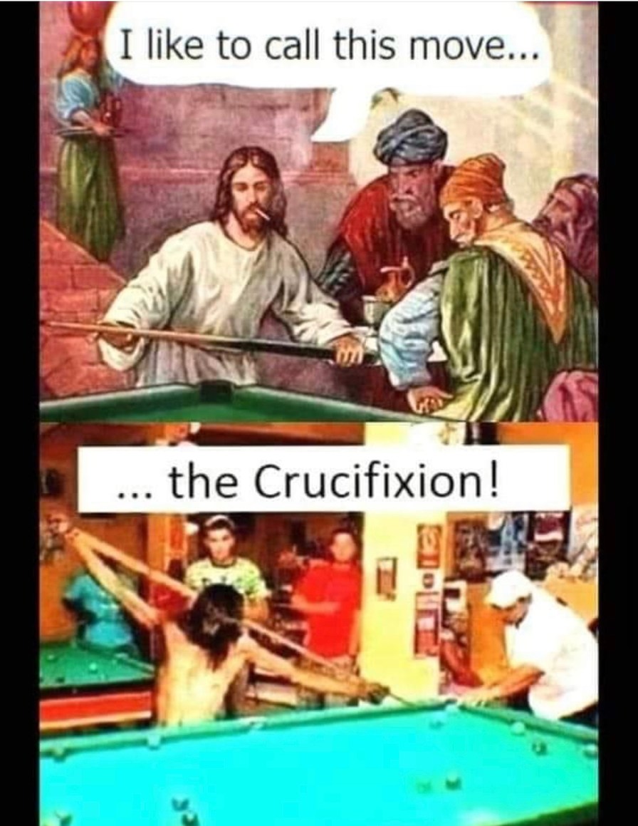 Jesus Playin Pool Meme by HailToTheMemeKing ) Memedroid
