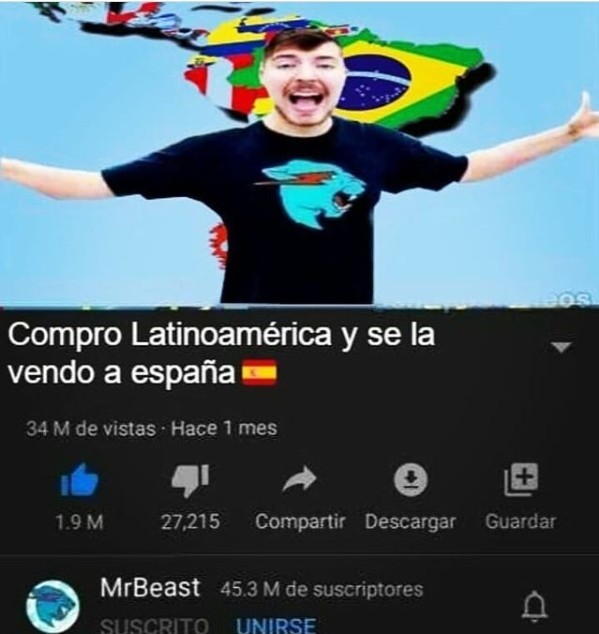 Grande Mrbeast Meme subido por Diego35000 ) Memedroid