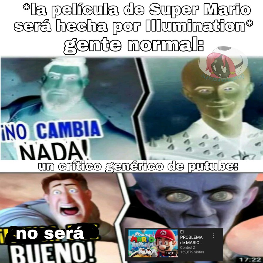 Apenas salió el trailer y ese pendejo ya esta llorando ríos Meme