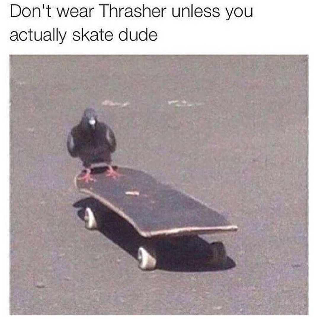 this guys wearing skate hoodies and dont even skate Meme by Oli123dj