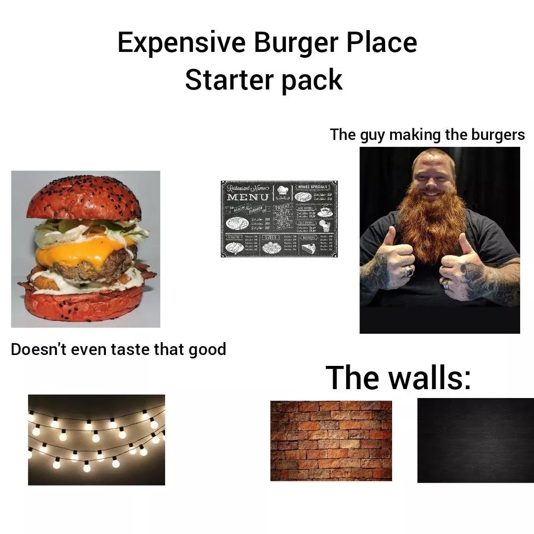 "Homemade burger' Meme by PASSWORD123456789 ) Memedroid
