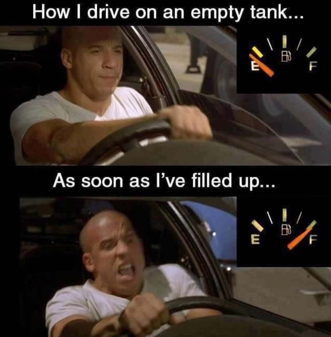 Vin Diesel Car Meme Gas