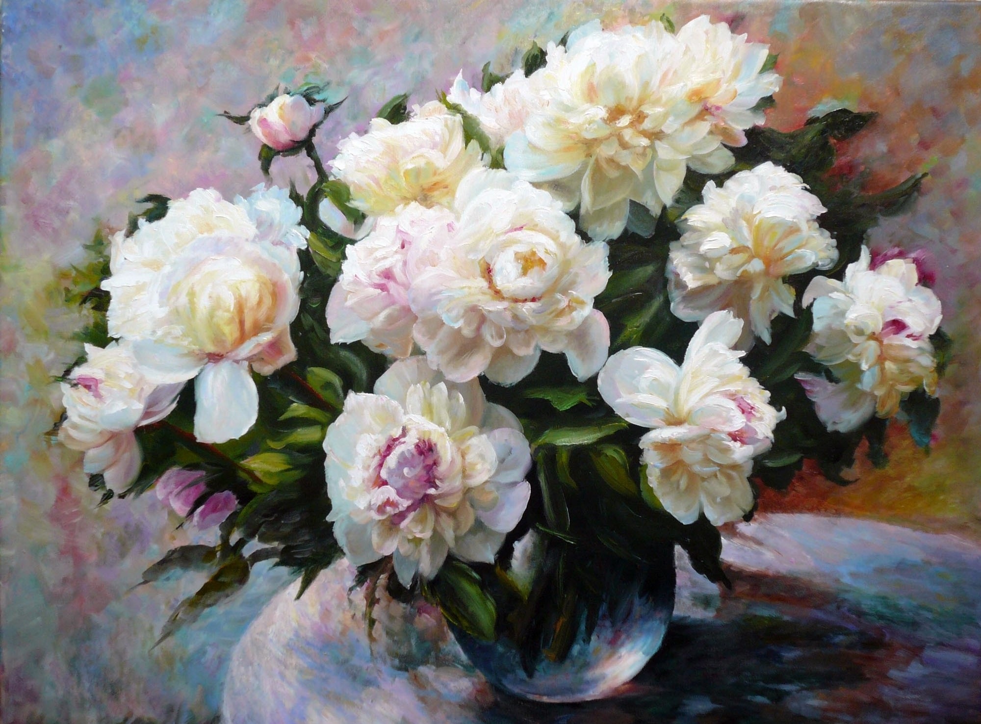 Download Flower Artistic Painting HD Wallpaper