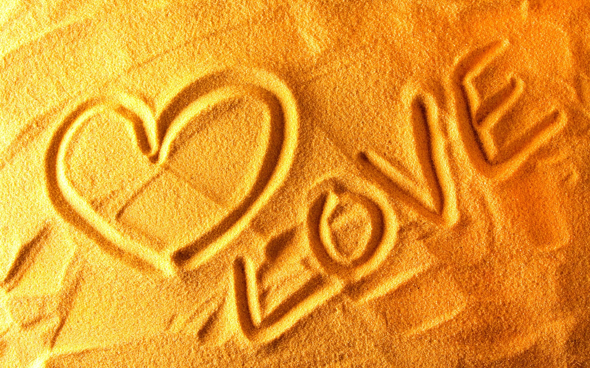 Yellow Love Wallpaper