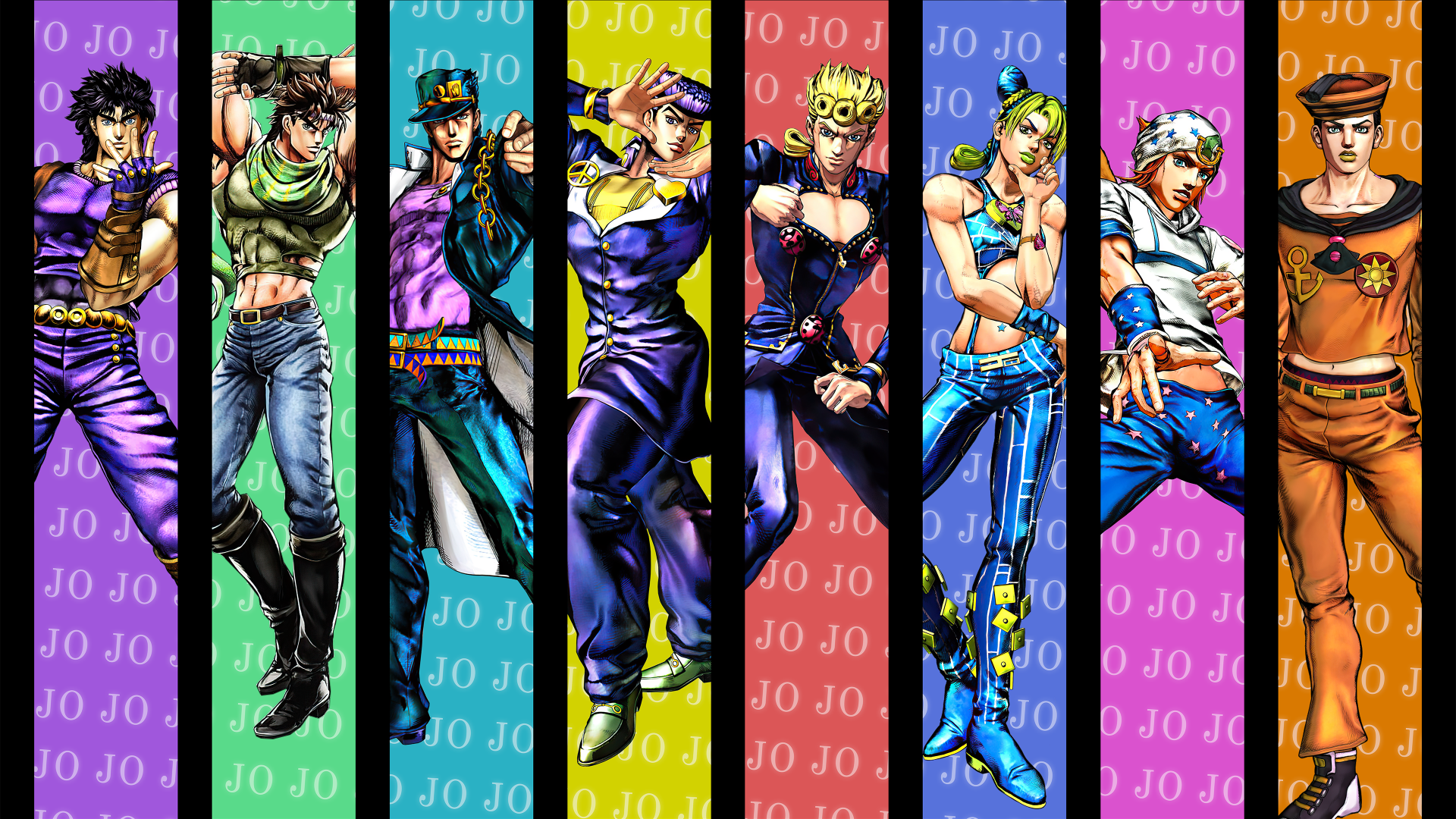Jojo's Bizarre Adventure All 4k Ultra HD Wallpaper Background Image