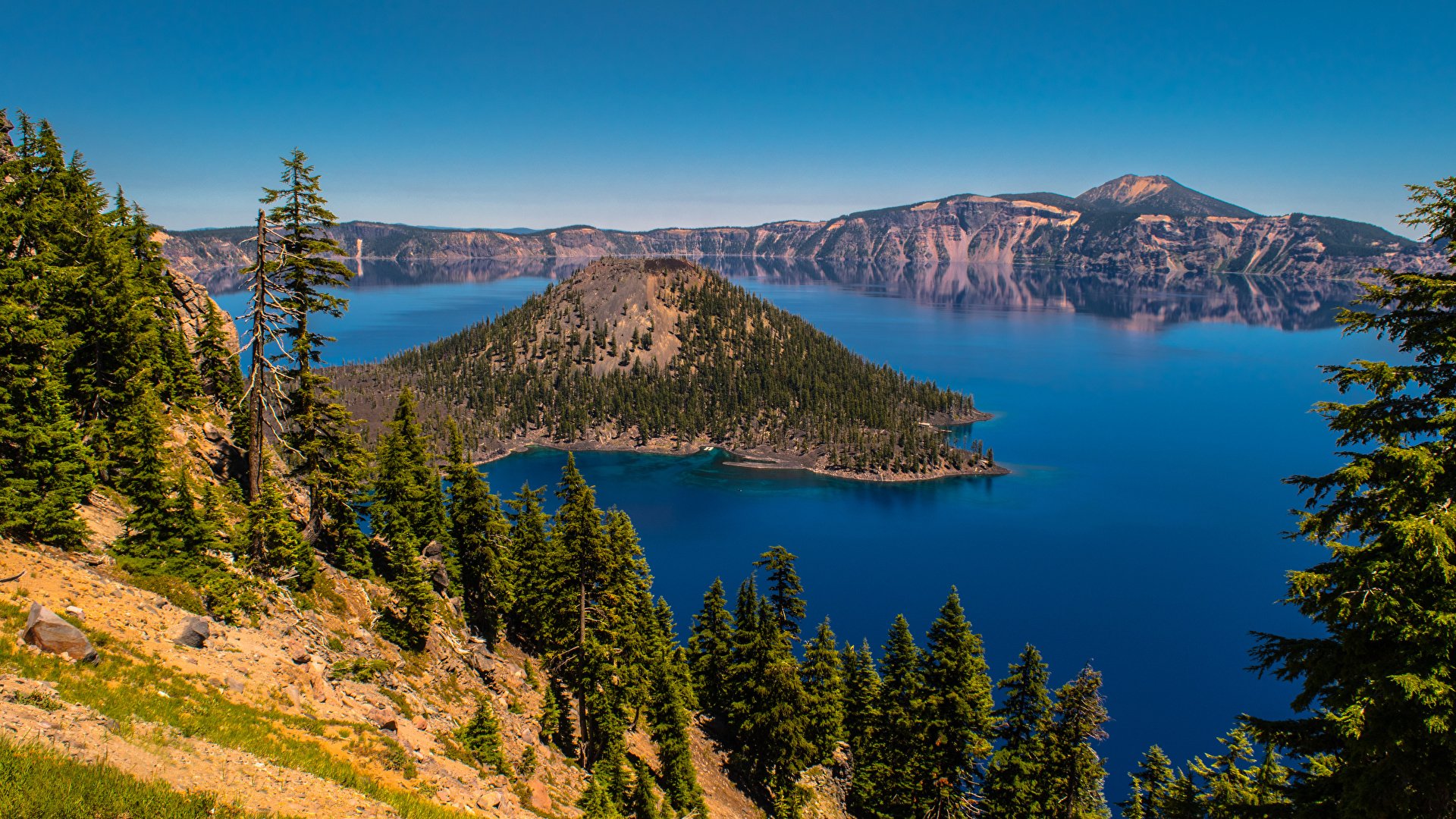 Crater Lake in southcentral Oregon