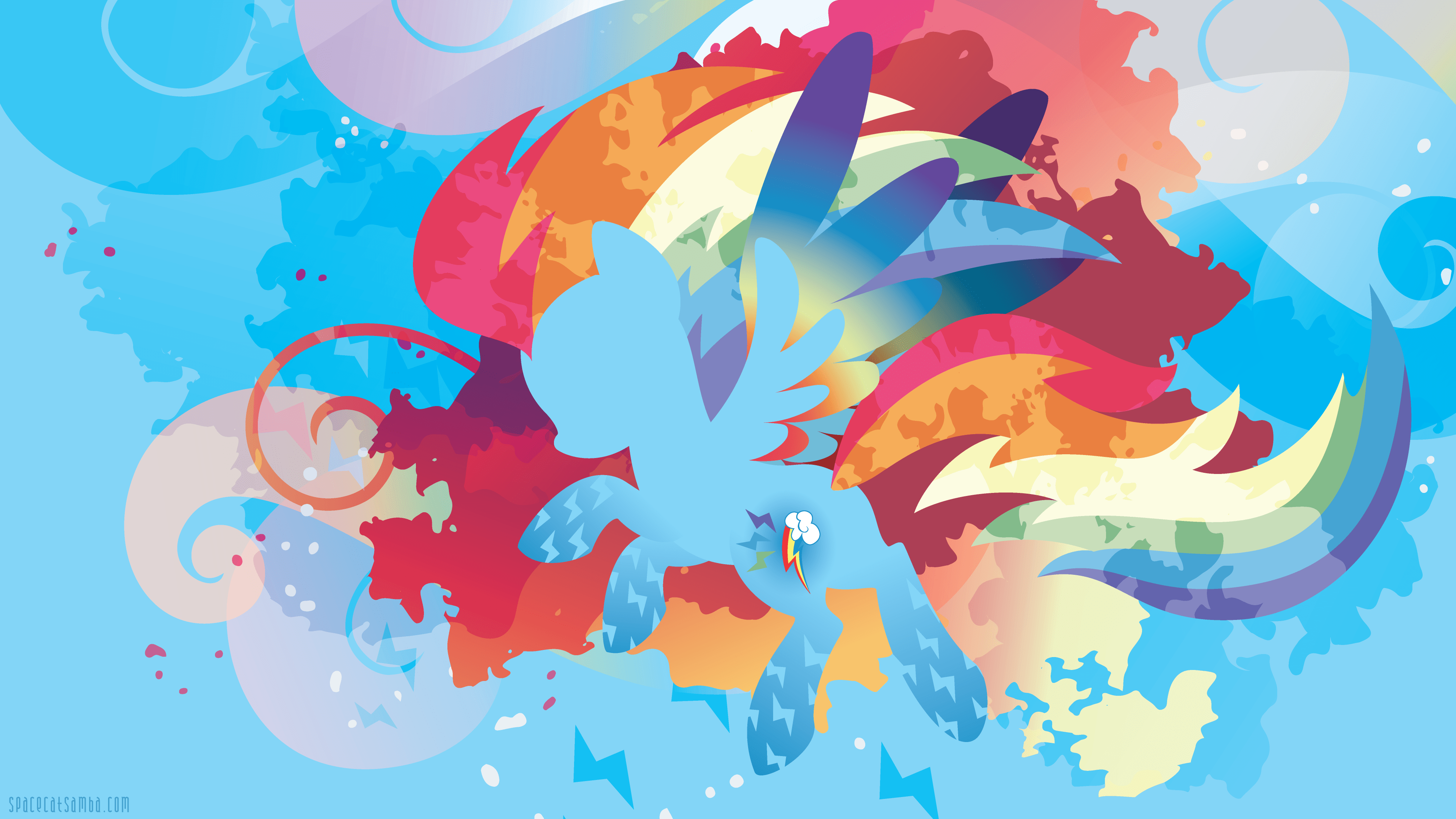 Download Minimalist Rainbow Dash TV Show My Little Pony Friendship Is
